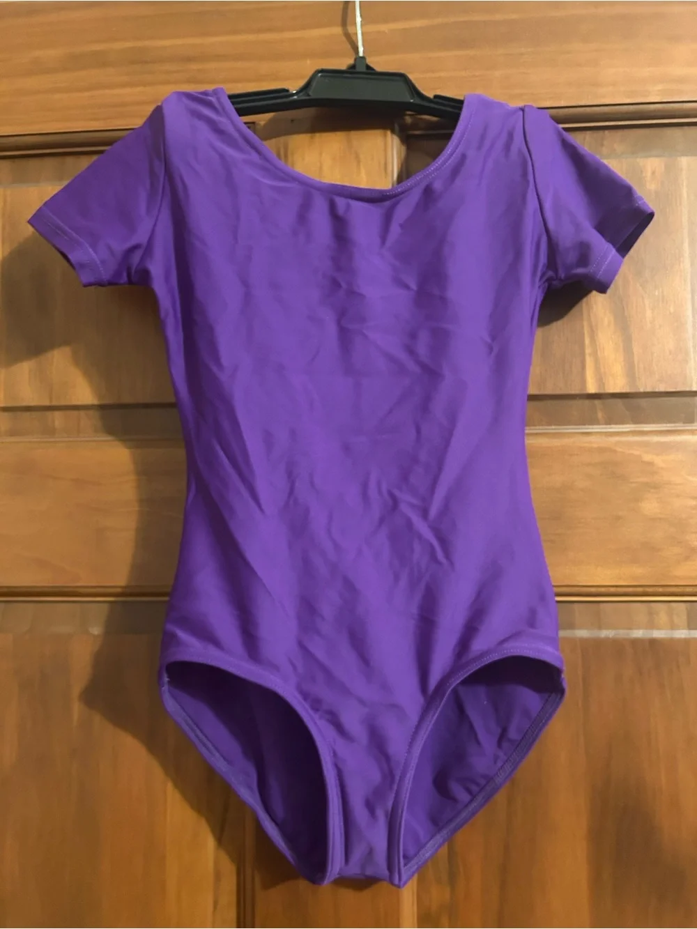 Girls Short-Sleeve Purple Dance Leotard